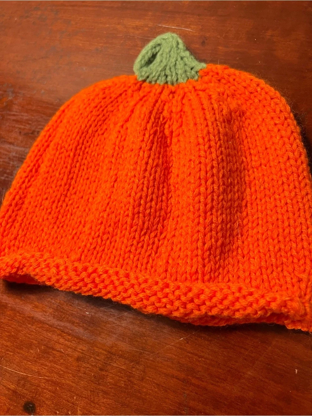 Orange Pumpkin Knit Hat - Kids Costume Hat